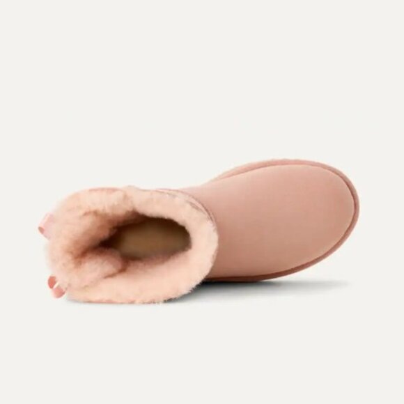 UGG Women's Mini Bailey Bow II Beige Blush Light Pink 8 - Picture 6 of 15